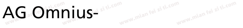 AG Omnius字体转换